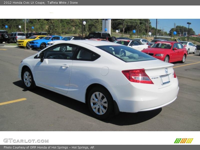 Taffeta White / Stone 2012 Honda Civic LX Coupe