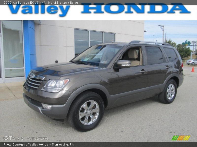 Metal Bronze / Beige 2009 Kia Borrego EX V6 4x4