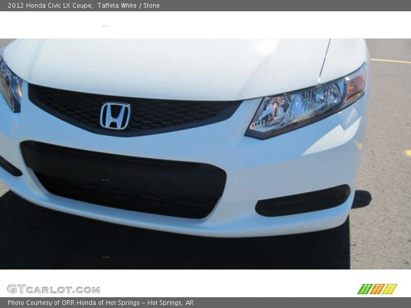Taffeta White / Stone 2012 Honda Civic LX Coupe