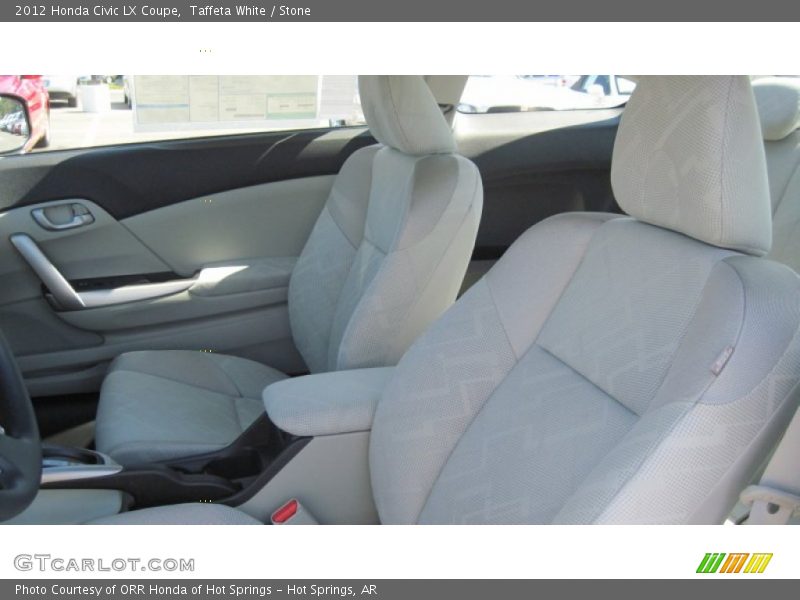 Taffeta White / Stone 2012 Honda Civic LX Coupe