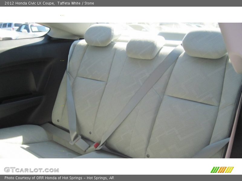 Taffeta White / Stone 2012 Honda Civic LX Coupe