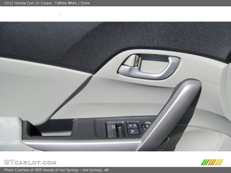 Taffeta White / Stone 2012 Honda Civic LX Coupe
