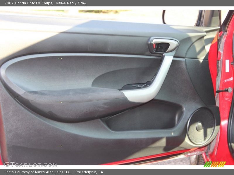 Rallye Red / Gray 2007 Honda Civic EX Coupe