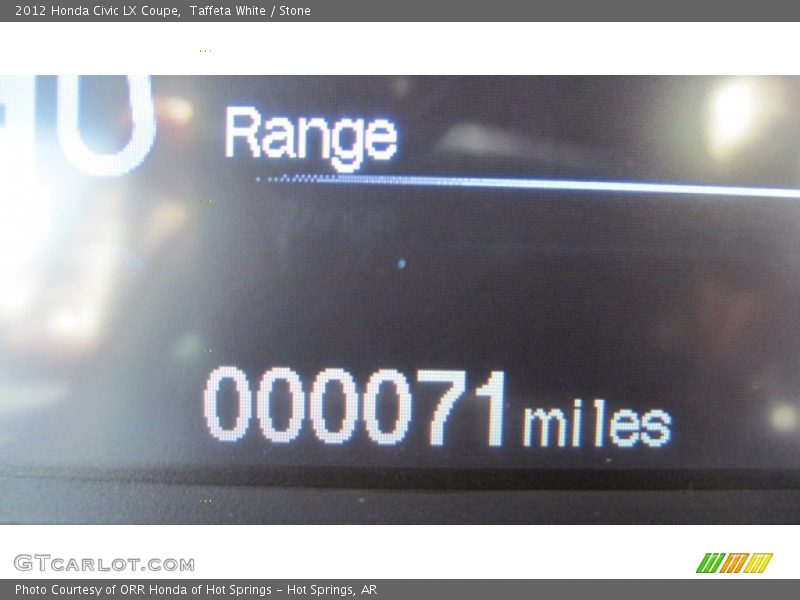 Taffeta White / Stone 2012 Honda Civic LX Coupe