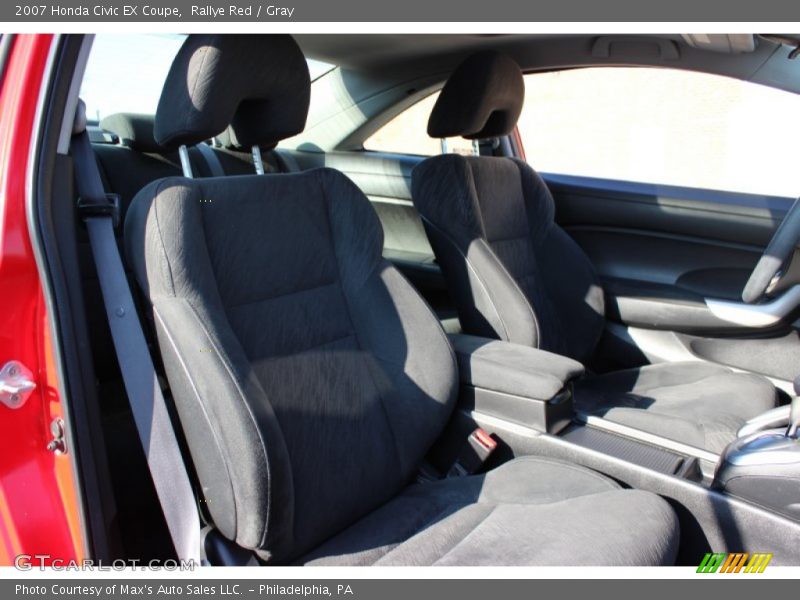 Rallye Red / Gray 2007 Honda Civic EX Coupe