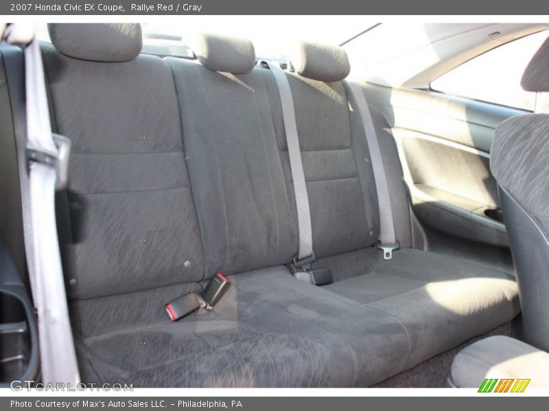 Rallye Red / Gray 2007 Honda Civic EX Coupe