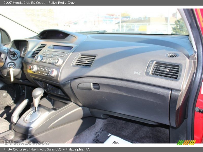 Rallye Red / Gray 2007 Honda Civic EX Coupe