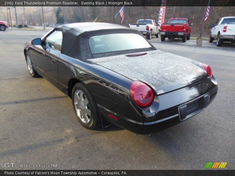 Evening Black / Midnight Black 2002 Ford Thunderbird Premium Roadster