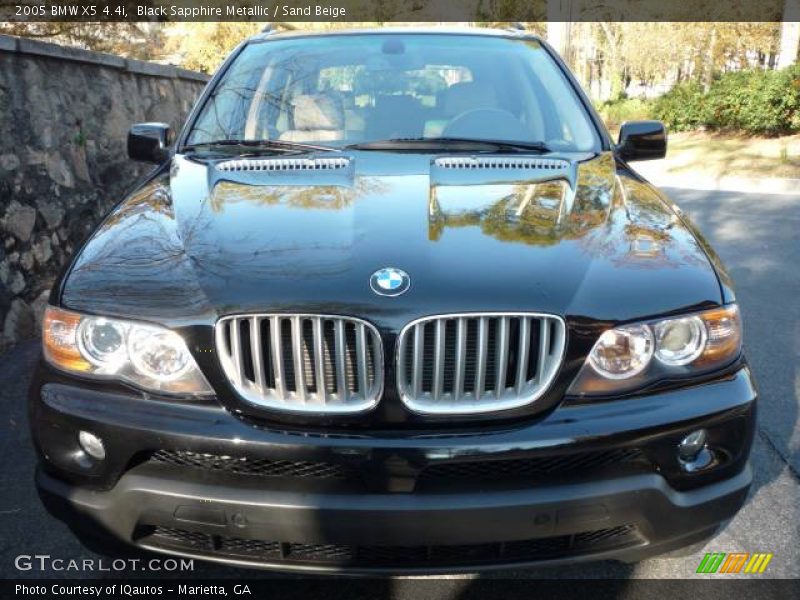 Black Sapphire Metallic / Sand Beige 2005 BMW X5 4.4i