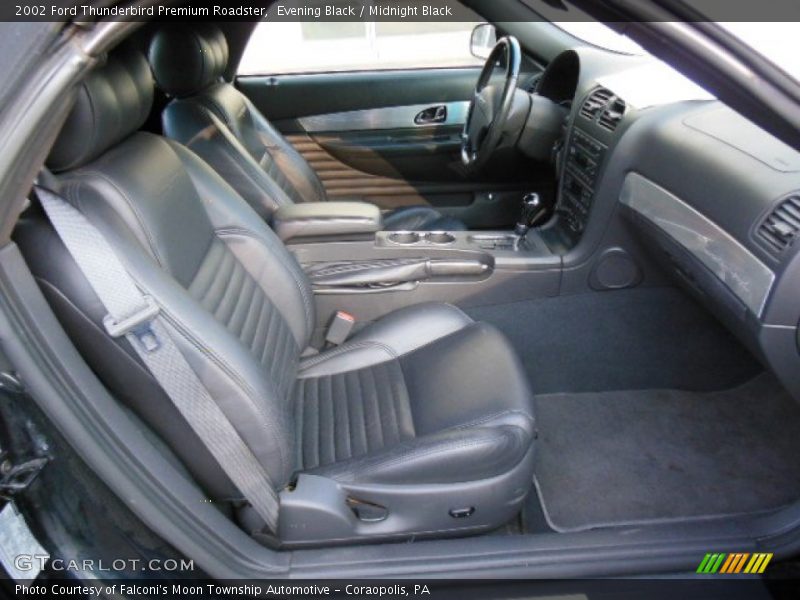 Evening Black / Midnight Black 2002 Ford Thunderbird Premium Roadster