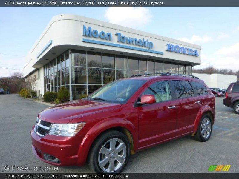 Inferno Red Crystal Pearl / Dark Slate Gray/Light Graystone 2009 Dodge Journey R/T AWD