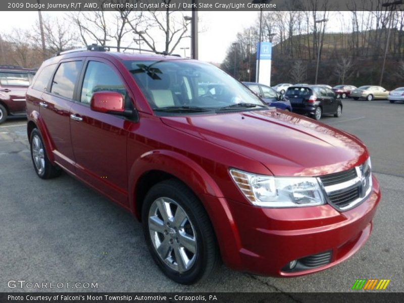 Inferno Red Crystal Pearl / Dark Slate Gray/Light Graystone 2009 Dodge Journey R/T AWD
