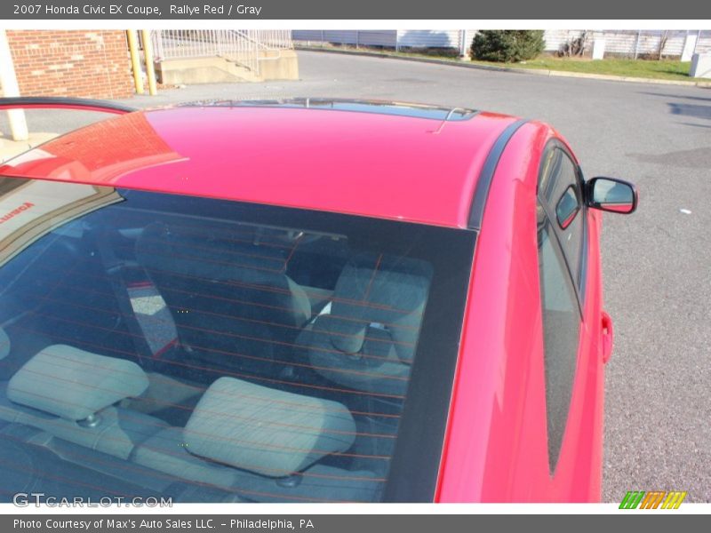 Rallye Red / Gray 2007 Honda Civic EX Coupe
