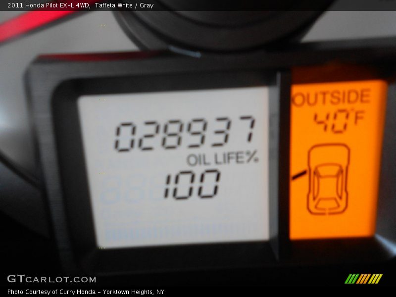 Taffeta White / Gray 2011 Honda Pilot EX-L 4WD