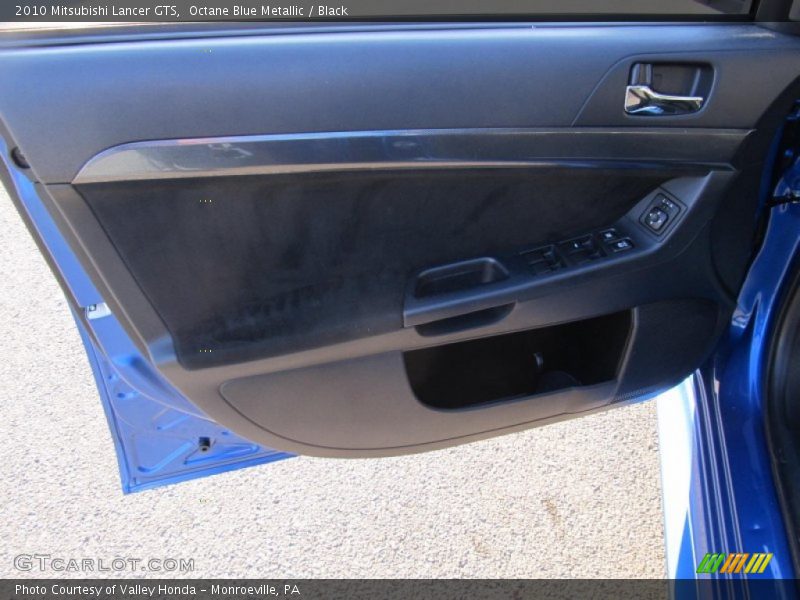 Octane Blue Metallic / Black 2010 Mitsubishi Lancer GTS