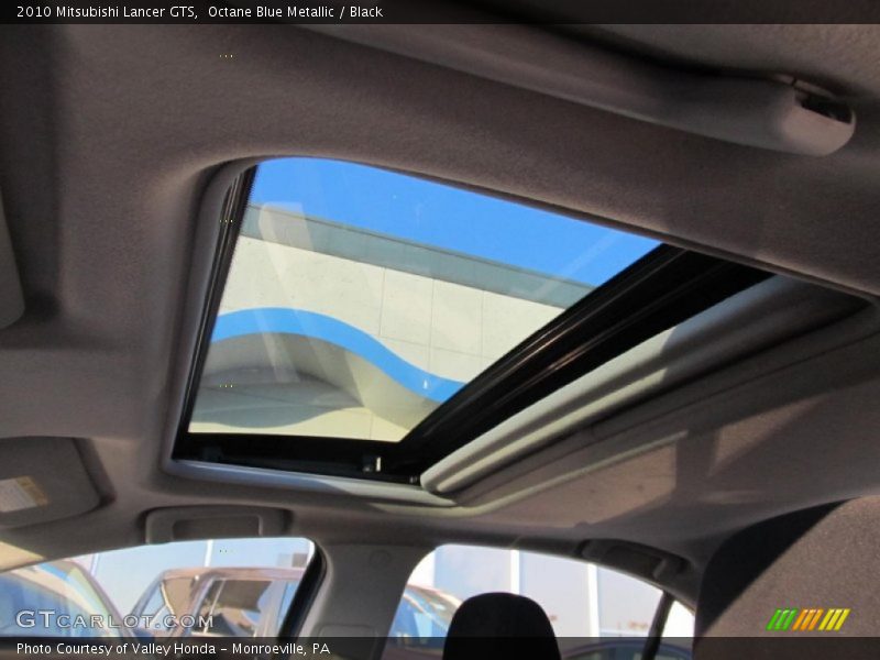 Octane Blue Metallic / Black 2010 Mitsubishi Lancer GTS