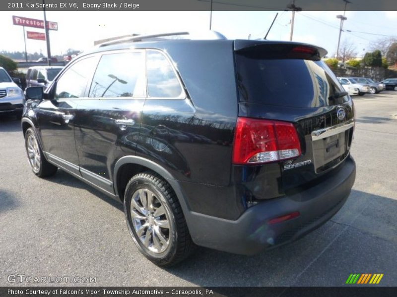 Ebony Black / Beige 2011 Kia Sorento EX V6