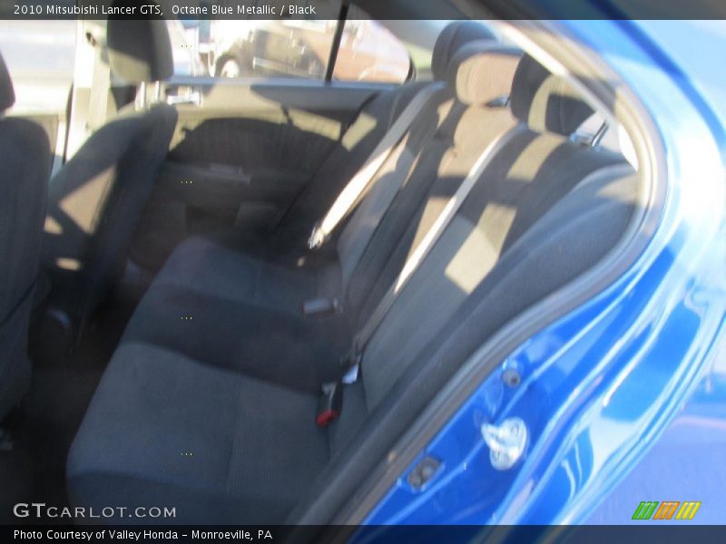 Octane Blue Metallic / Black 2010 Mitsubishi Lancer GTS