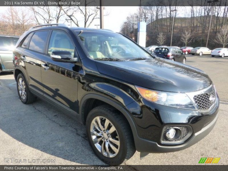 Ebony Black / Beige 2011 Kia Sorento EX V6