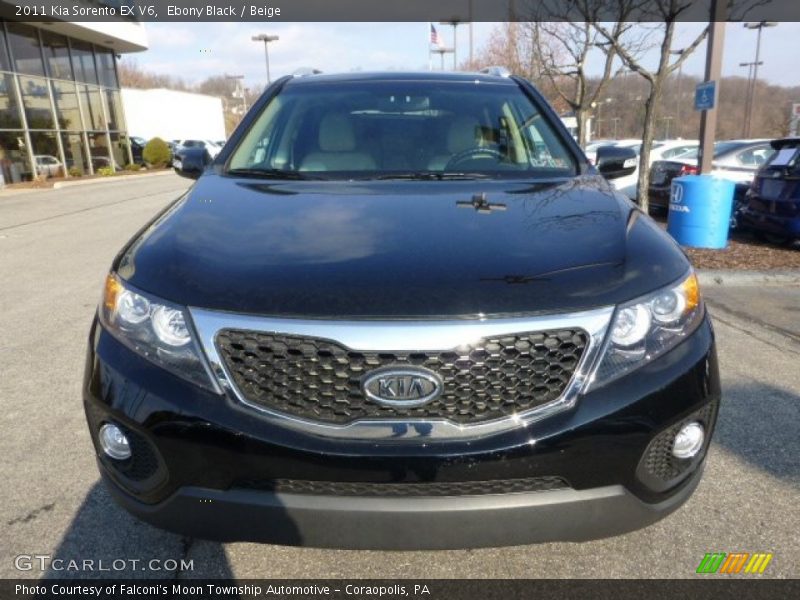 Ebony Black / Beige 2011 Kia Sorento EX V6