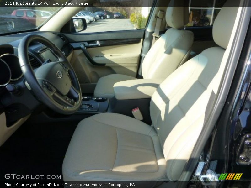 Ebony Black / Beige 2011 Kia Sorento EX V6