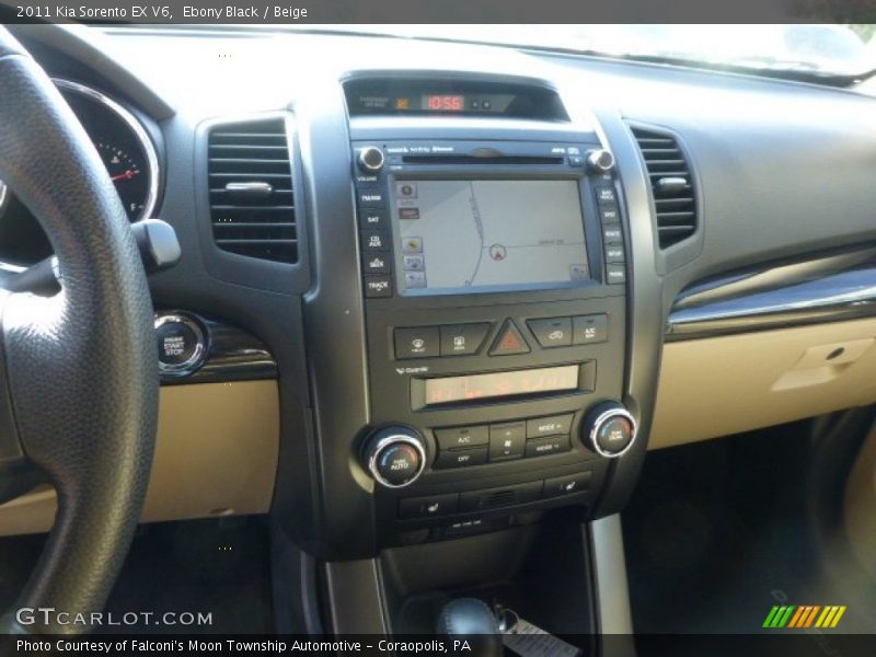 Ebony Black / Beige 2011 Kia Sorento EX V6