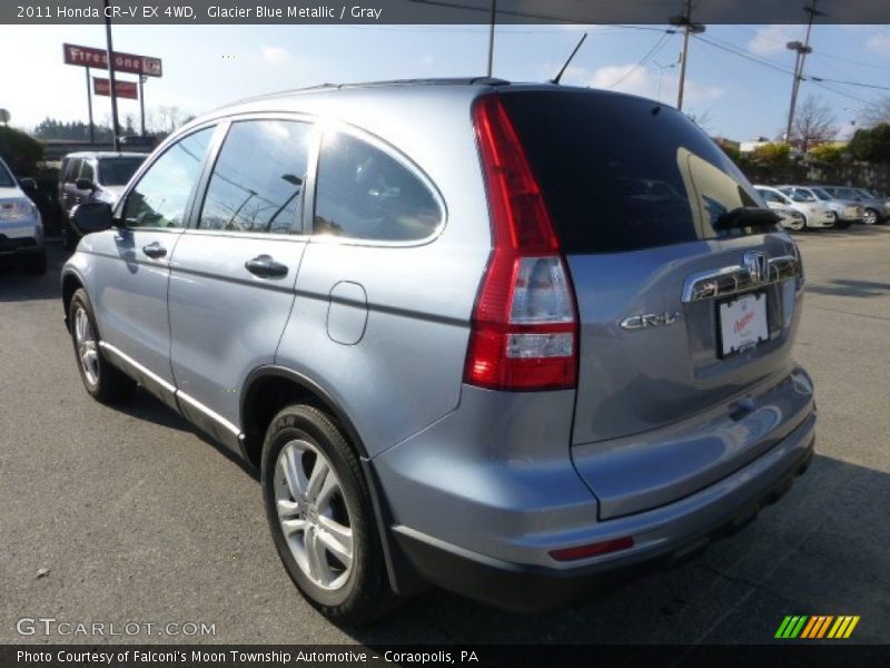 Glacier Blue Metallic / Gray 2011 Honda CR-V EX 4WD