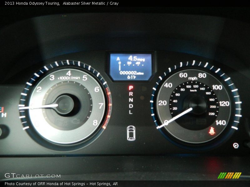 Alabaster Silver Metallic / Gray 2013 Honda Odyssey Touring