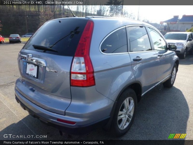 Glacier Blue Metallic / Gray 2011 Honda CR-V EX 4WD