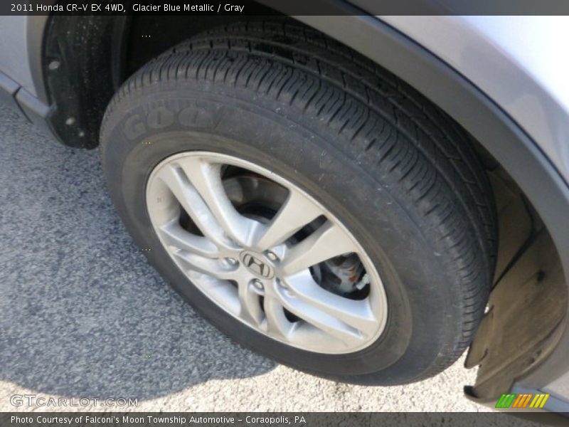 Glacier Blue Metallic / Gray 2011 Honda CR-V EX 4WD