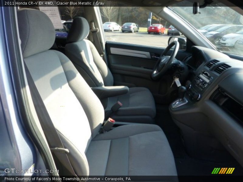 Glacier Blue Metallic / Gray 2011 Honda CR-V EX 4WD