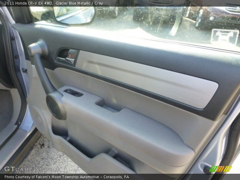 Glacier Blue Metallic / Gray 2011 Honda CR-V EX 4WD