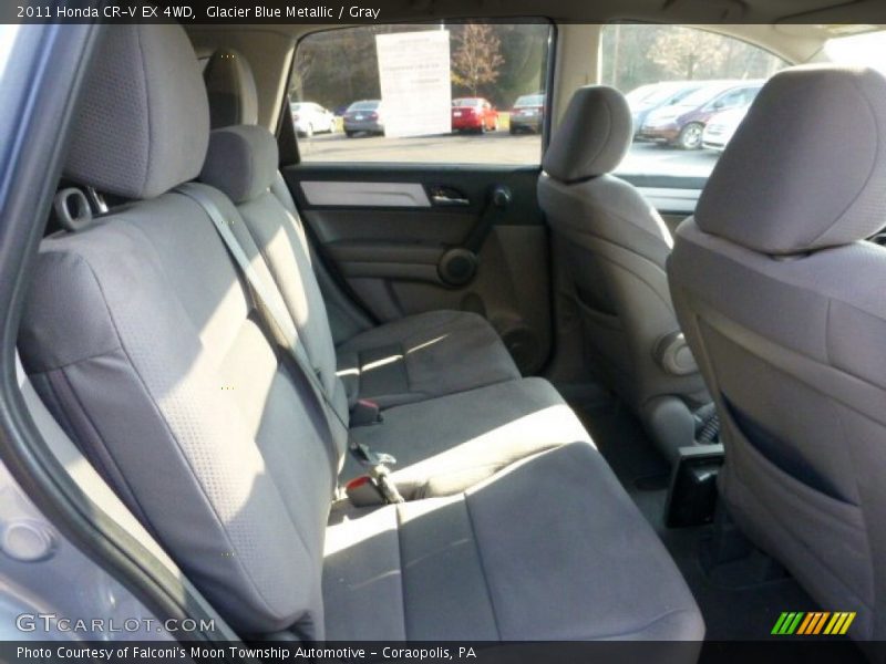 Glacier Blue Metallic / Gray 2011 Honda CR-V EX 4WD