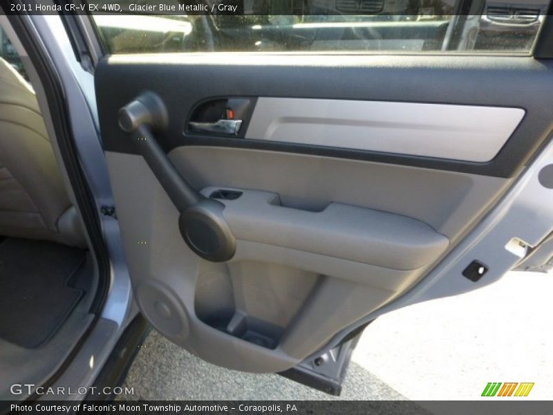 Glacier Blue Metallic / Gray 2011 Honda CR-V EX 4WD