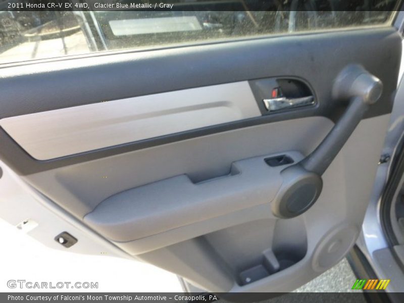 Glacier Blue Metallic / Gray 2011 Honda CR-V EX 4WD