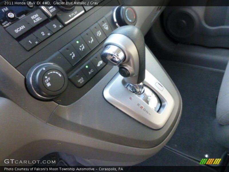 Glacier Blue Metallic / Gray 2011 Honda CR-V EX 4WD