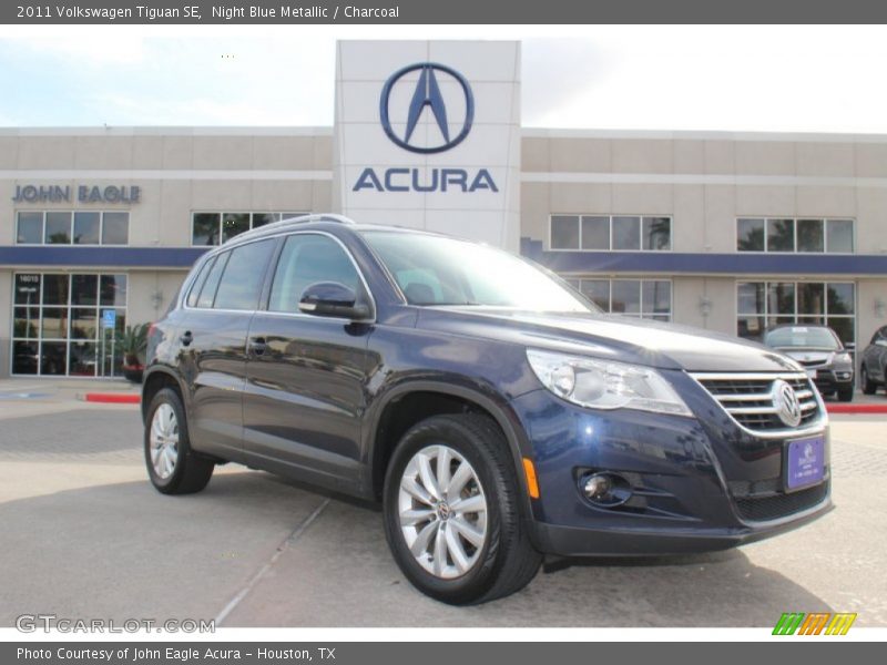 Night Blue Metallic / Charcoal 2011 Volkswagen Tiguan SE
