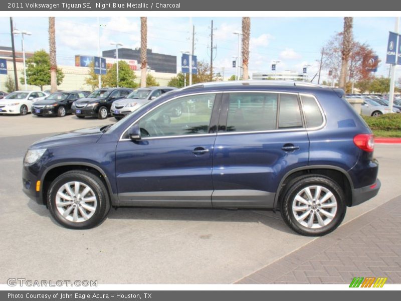 Night Blue Metallic / Charcoal 2011 Volkswagen Tiguan SE