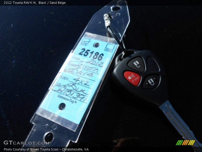 Black / Sand Beige 2012 Toyota RAV4 I4