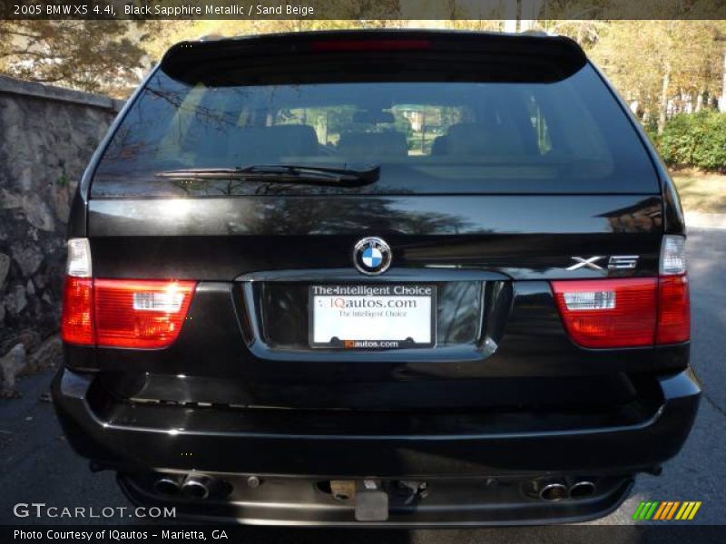 Black Sapphire Metallic / Sand Beige 2005 BMW X5 4.4i
