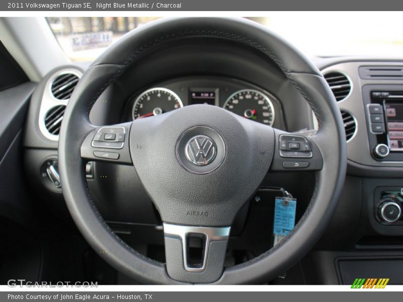 Night Blue Metallic / Charcoal 2011 Volkswagen Tiguan SE
