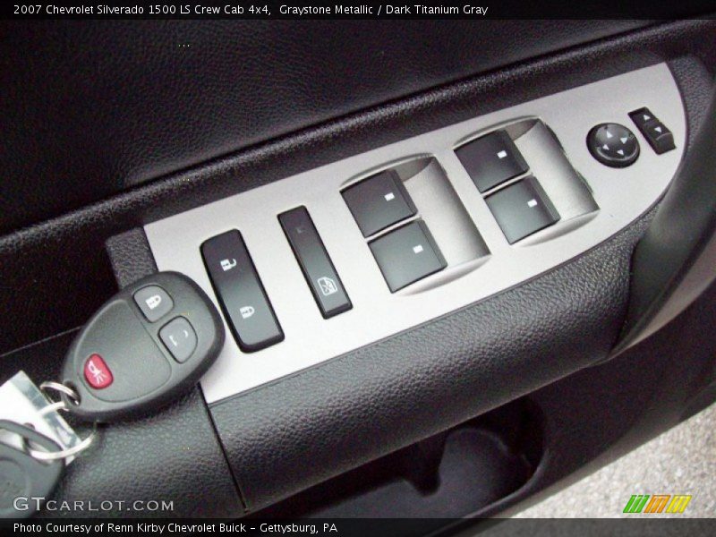 Graystone Metallic / Dark Titanium Gray 2007 Chevrolet Silverado 1500 LS Crew Cab 4x4
