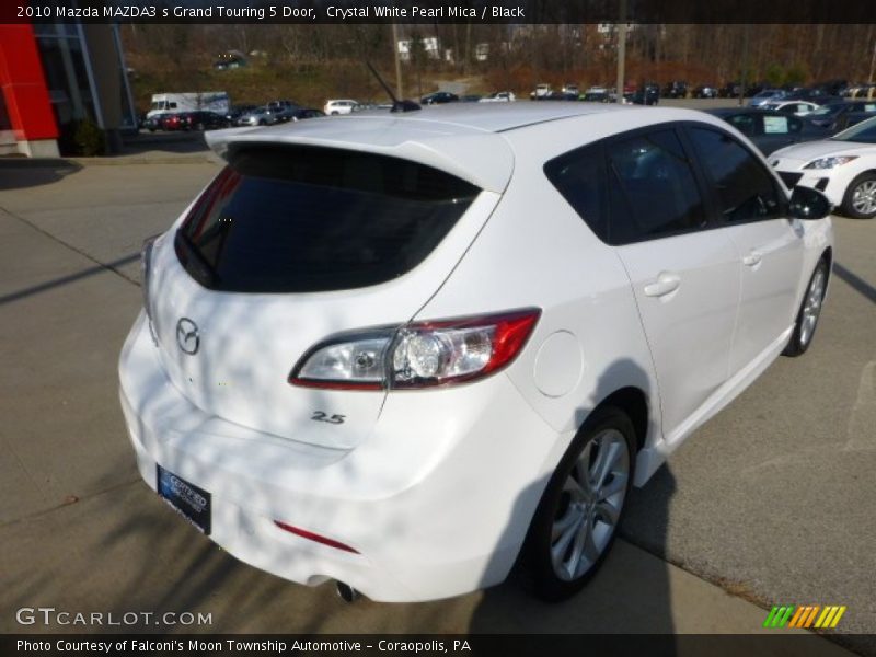 Crystal White Pearl Mica / Black 2010 Mazda MAZDA3 s Grand Touring 5 Door