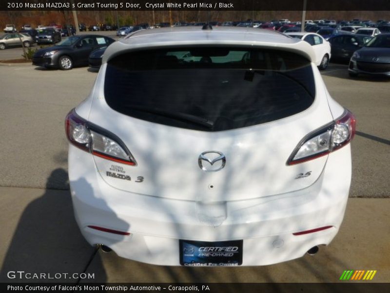 Crystal White Pearl Mica / Black 2010 Mazda MAZDA3 s Grand Touring 5 Door