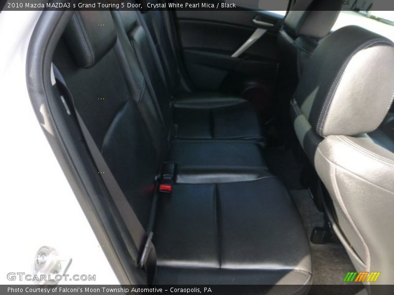 Crystal White Pearl Mica / Black 2010 Mazda MAZDA3 s Grand Touring 5 Door