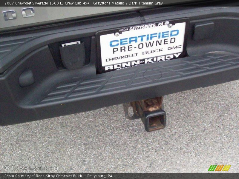 Graystone Metallic / Dark Titanium Gray 2007 Chevrolet Silverado 1500 LS Crew Cab 4x4