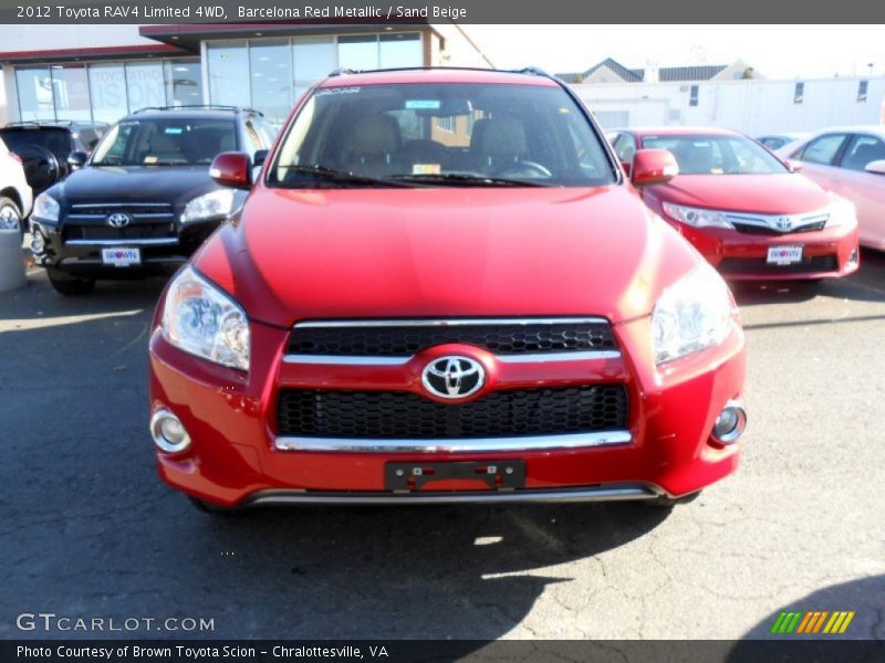 Barcelona Red Metallic / Sand Beige 2012 Toyota RAV4 Limited 4WD