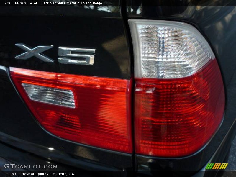 Black Sapphire Metallic / Sand Beige 2005 BMW X5 4.4i
