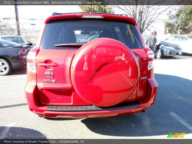 Barcelona Red Metallic / Sand Beige 2012 Toyota RAV4 Limited 4WD