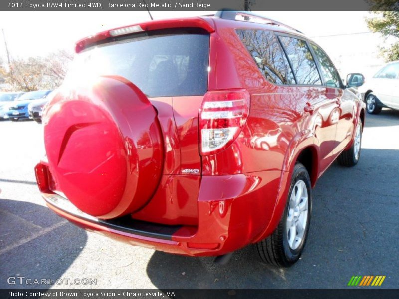 Barcelona Red Metallic / Sand Beige 2012 Toyota RAV4 Limited 4WD
